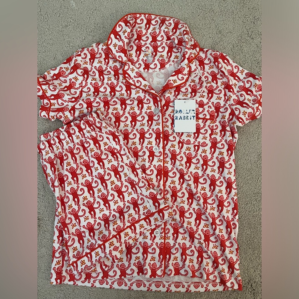 Roller rabbit size small pjs watermelon nwt